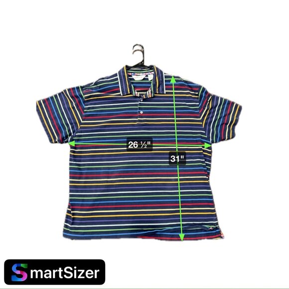 Orvis Mens Multicolor Stripe Polo Shirt 1Collared Short Sleeve Casual Top Sz 2XL - Picture 6 of 8